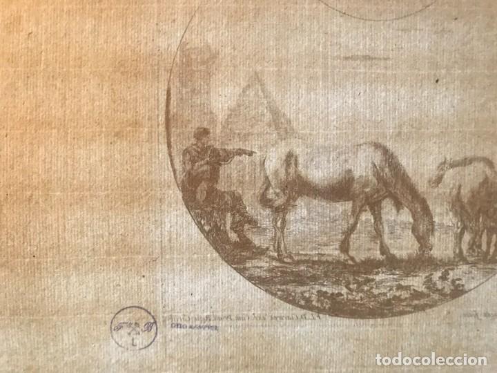 Arte: Stefano della Bella Scena pastorale con cavalli - Foto 5