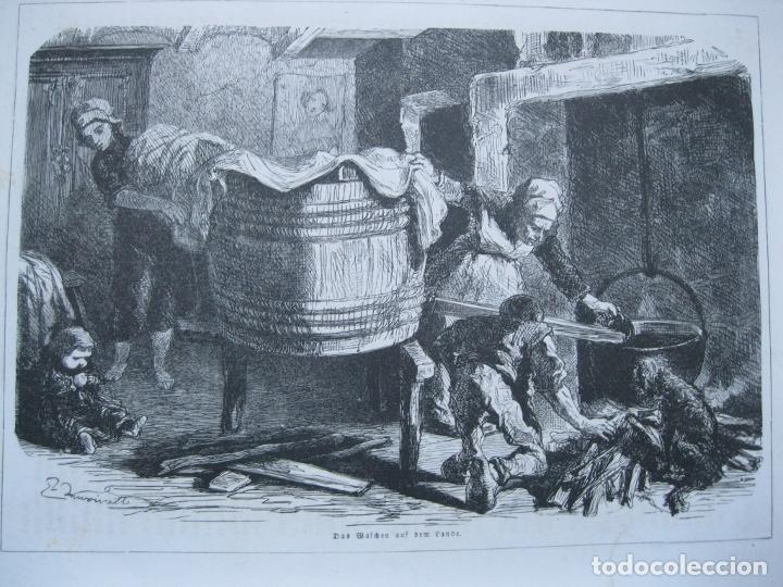 Arte: Tratamiento de la ropa en el campo, 1870. - Foto 1