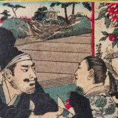 Arte: EXCELENTE GRABADO JAPONÉS DEL MAESTRO DEL UKIYOE UTAGAWA YOSHIIKU, CIRCA 1840