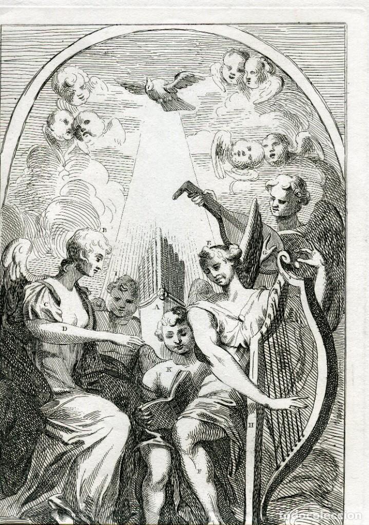Arte: Hogarth - Retablo de St. Clement y Masquerades - Edici&oacute;n Heath, 1822 - Foto 2