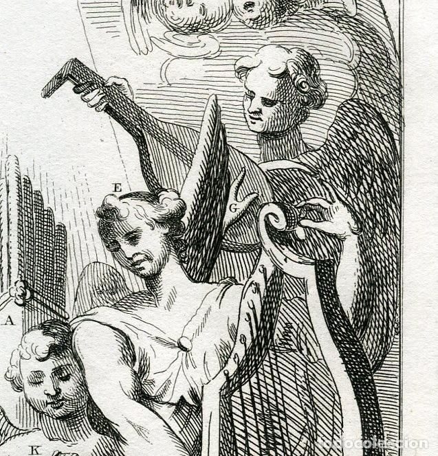 Arte: Hogarth - Retablo de St. Clement y Masquerades - Edici&oacute;n Heath, 1822 - Foto 3