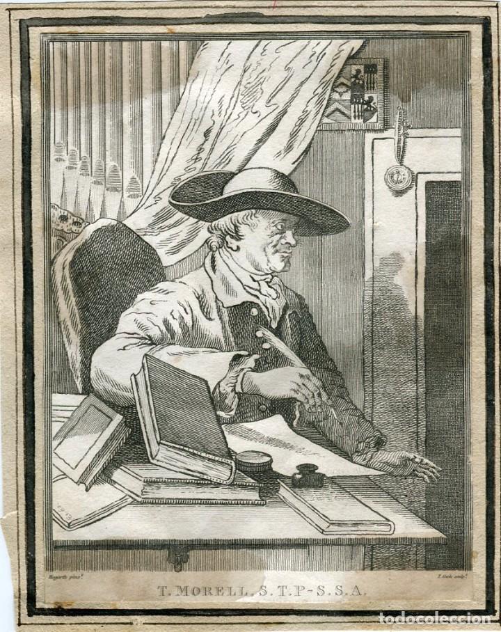 Arte: Thomas Morell - Grabado original de T. Cook seg&uacute;n Hogarth - Foto 1