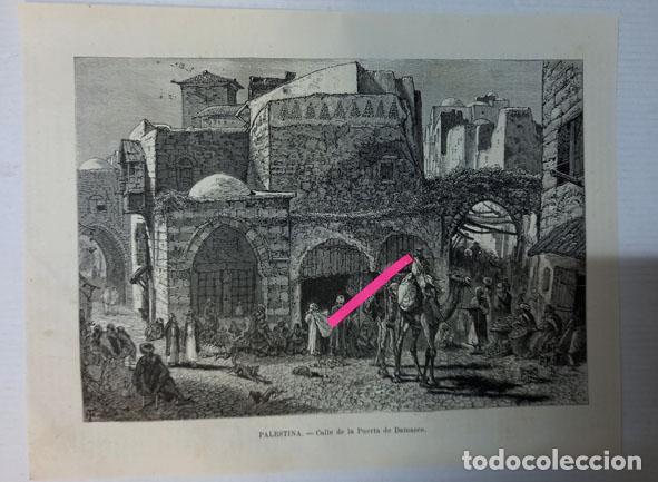 Arte: PALESTINA. CALLE DE LA PUERTA DE DAMASCO.