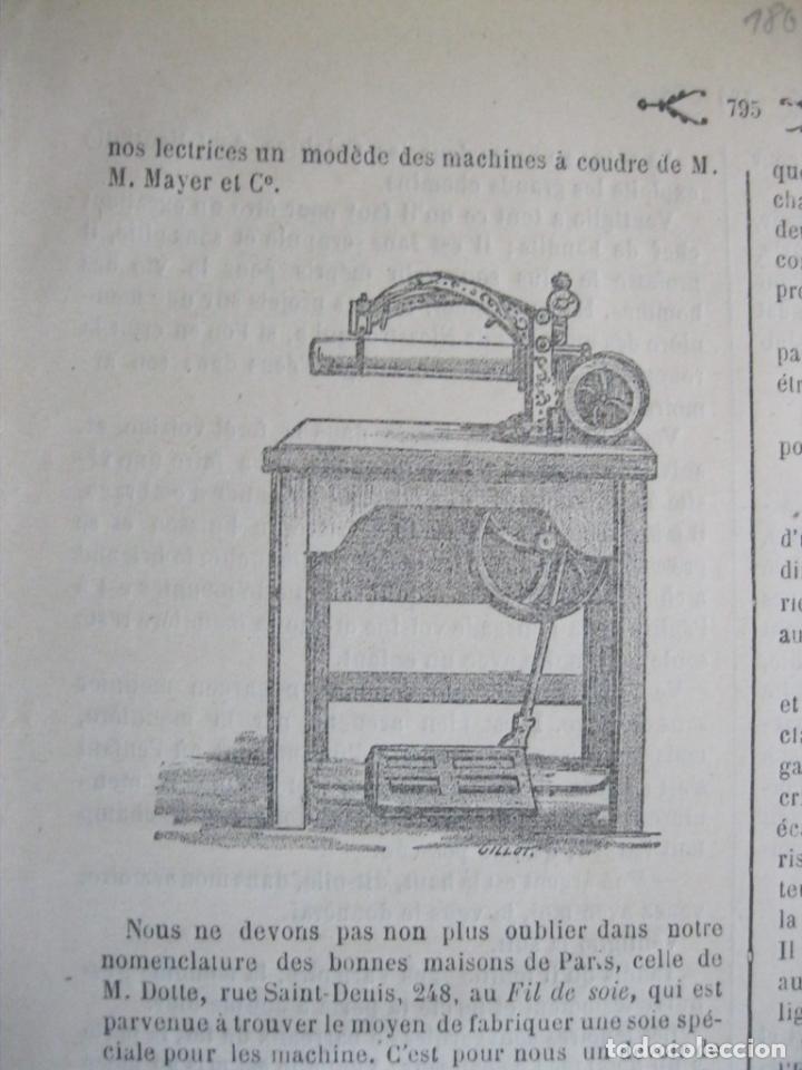 Arte: Antiguo modelo de una m&aacute;quina de coser, 1870.