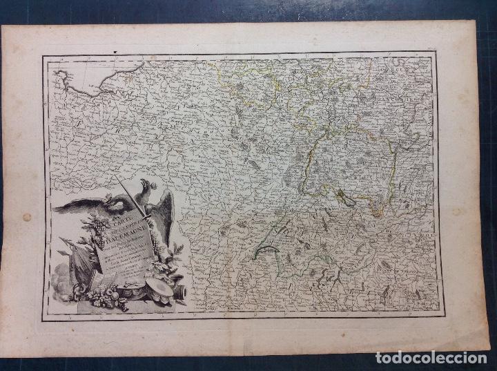 Arte: Rizzi Zannon. Mapa del imperio de Alemania. - Foto 1