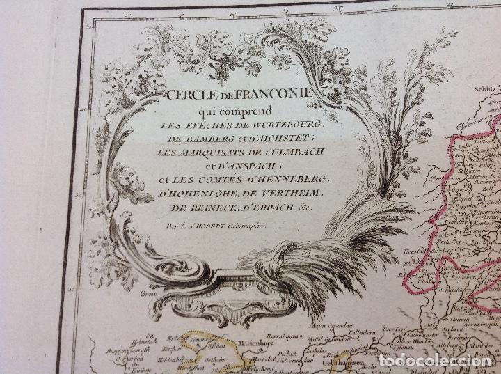 Arte: Robert de Vougundy. Mapa de la zona de Franconie. - Foto 2