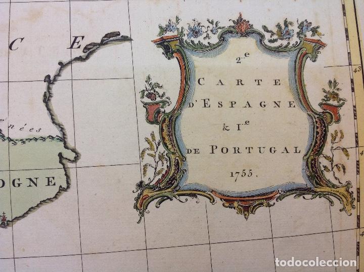 Arte: John Gibson. Mapa e Espa&ntilde;a y Portugal. - Foto 2