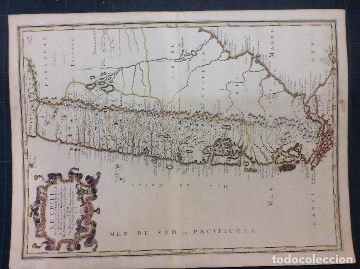 Arte: Nicol&aacute;s Sanson. Mapa de Chile. - Foto 1