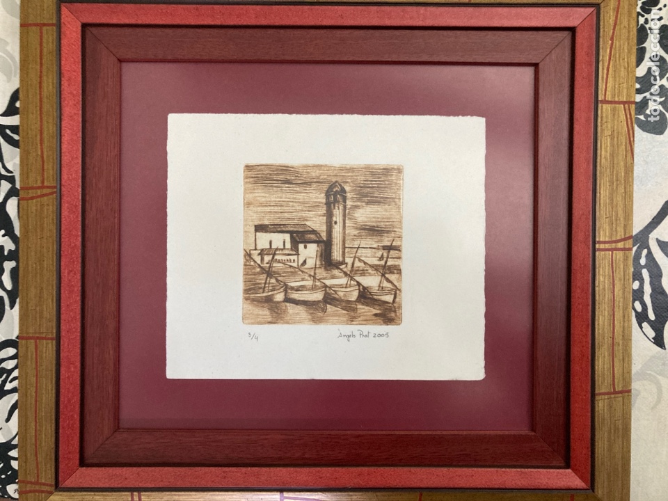 Arte: Grabado original vista de Cotlliure
