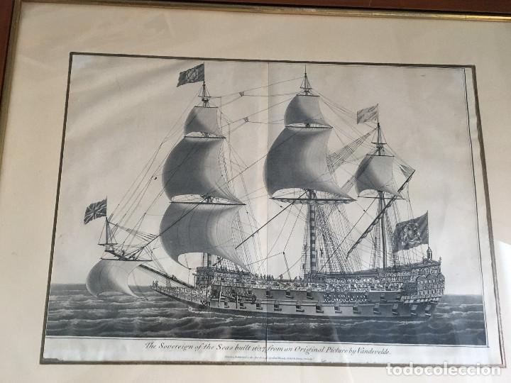 Arte: BARCO ANTIGUO GRABADO - Foto 1