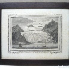 Arte: GRABADO S. XVIII - VISTA DE UN ICEBERG SPITSBERGEN - NORUEGA . LA ISLA DE LOS INMORTALES C.1780. Lote 303139488
