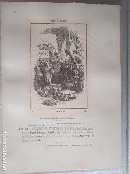 Art: ICONOGRAF&Iacute;A DE DON QUIJOTE, Reproducci&oacute;n Heliogr&aacute;fica y Foto-Tipogr&aacute;fica Lopez Fabra 1879