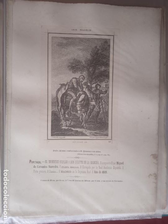Art: ICONOGRAF&Iacute;A DE DON QUIJOTE, Reproducci&oacute;n Heliogr&aacute;fica y Foto-Tipogr&aacute;fica Lopez Fabra 1879