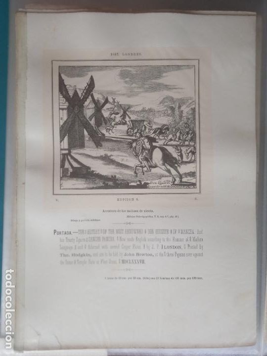 Art: ICONOGRAF&Iacute;A DE DON QUIJOTE, Reproducci&oacute;n Heliogr&aacute;fica y Foto-Tipogr&aacute;fica Lopez Fabra 1879