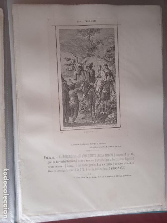 Art: ICONOGRAF&Iacute;A DE DON QUIJOTE, Reproducci&oacute;n Heliogr&aacute;fica y Foto-Tipogr&aacute;fica Lopez Fabra 1879