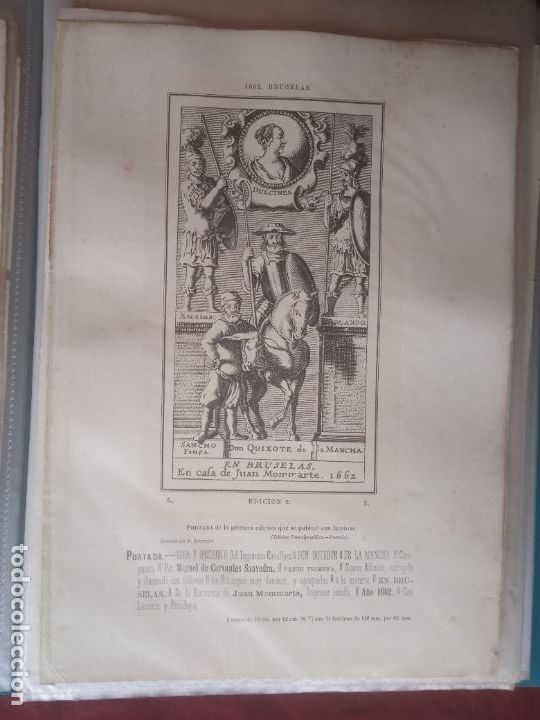Art: ICONOGRAF&Iacute;A DE DON QUIJOTE, Reproducci&oacute;n Heliogr&aacute;fica y Foto-Tipogr&aacute;fica Lopez Fabra 1879