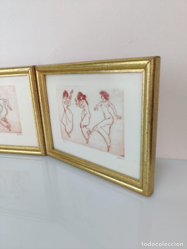 Arte: 3 grabados mujeres bailando por Bayard Osborn firmados y numerados - Foto 4 - 303627883