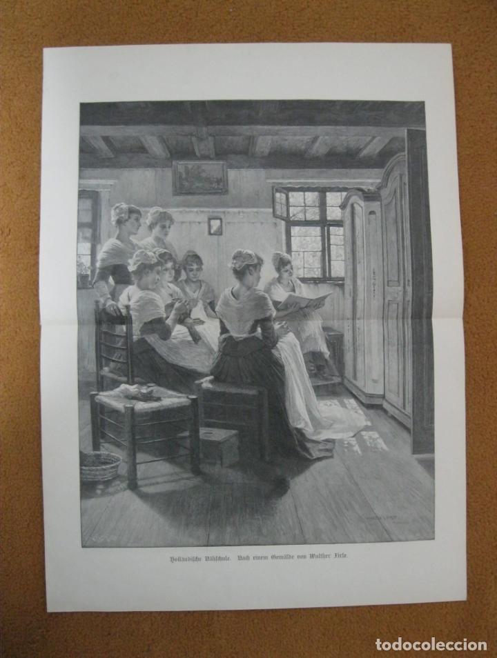 Arte: Escuela de costura holandesa, 1897. Walther Firle - Foto 2 - 303781328