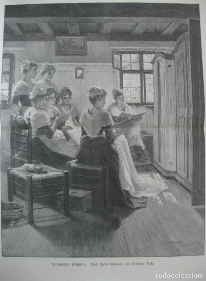Arte: Escuela de costura holandesa, 1897. Walther Firle - Foto 1 - 303781328