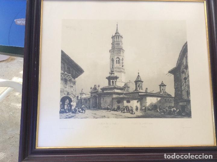 Art: YGLESIA DE S. PABLO. EN ZARAGOZA. VILLA-AMIL Y GUESDON. Iglesia grabado imp paris
