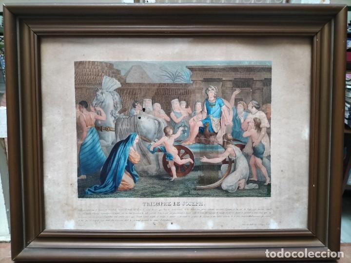 Art: Grabado iluminado TRIUNFO DE JOSEPH