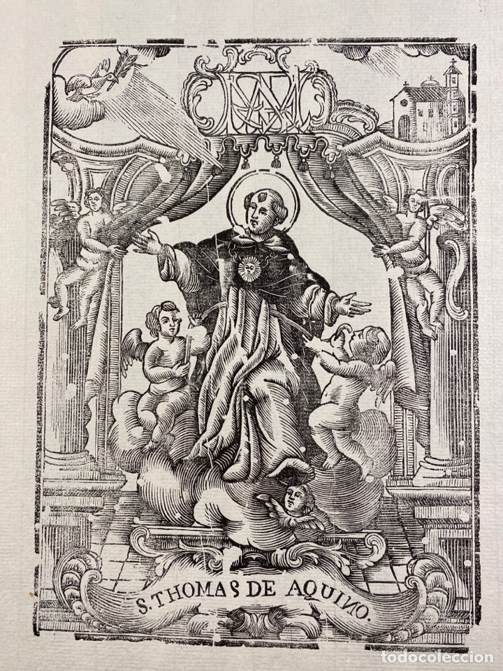 Arte: Grabado santo Tom&aacute;s de Aquino - Foto 2