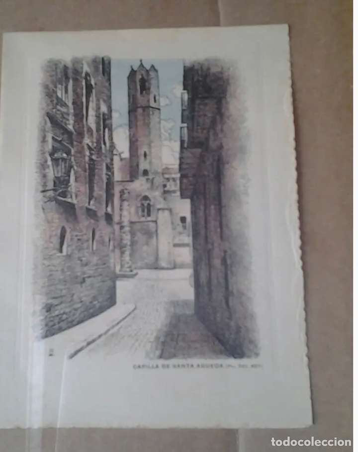 Arte: CUADRO 4 GRABADOS de BARCELONA - Foto 5