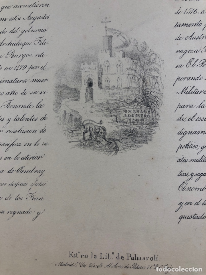 Arte: Grabado FERNANDO V EL CATOLICO - Foto 5