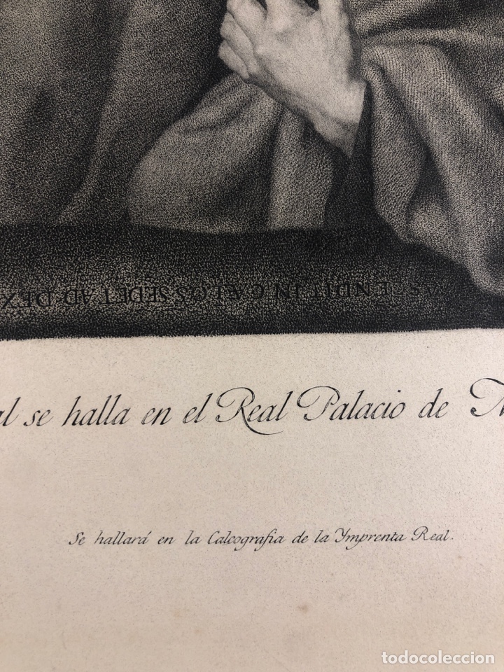 Arte: Grabado calcogr&aacute;fico espa&ntilde;ol 1792 - Foto 6