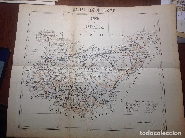 Arte: J. Serra. Mapa de la provincia de Badajoz. - Foto 1