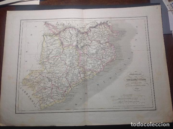 Arte: R. Malabern y E. Madon. Mapa de Barcelona y Gerona.
