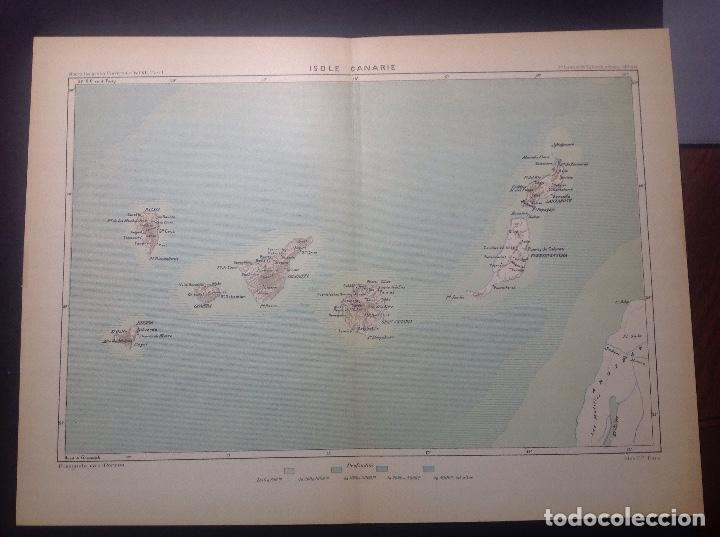 Arte: C. Perron. Mapa de las Islas Canarias. - Foto 1