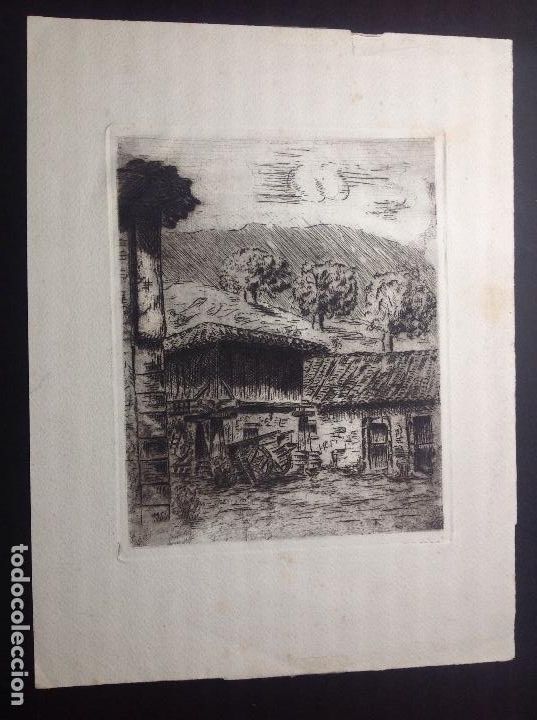 Arte: An&oacute;nimo. Pueblo de Asturias. - Foto 1