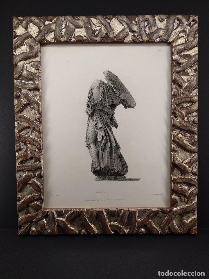 Art: Iris vista lateral, Ancient marbles The British Museum 1835, Plancha VII, grabado de Corbould cuadro