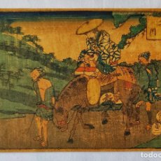 Arte: MAGISTRAL GRABADO JAPONÉS ORIGINAL DE UTAGAWA HIROSHIGE, CIRCA 1830, OPORTUNIDAD, RARO, UKIYO-E