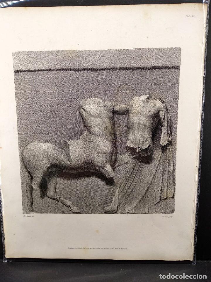 Arte: Metopa del Partenon, Ancient marbles The British Museum 1835, Plancha XV, Corbould y Doo