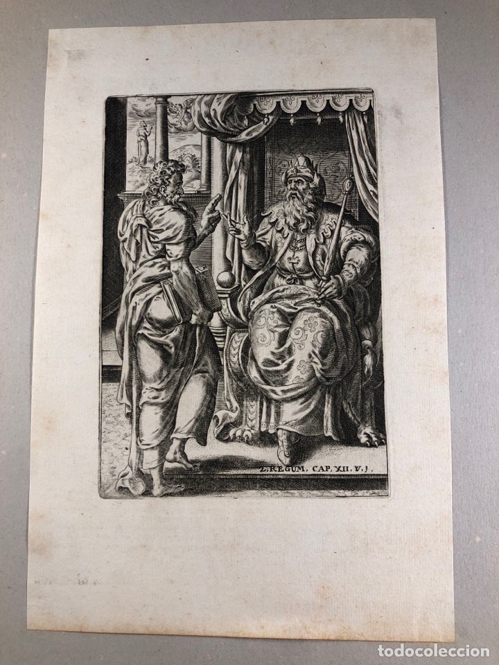 Arte: Escena del Segundo Libro de los Reyes. Escuela flamenca - Foto 3