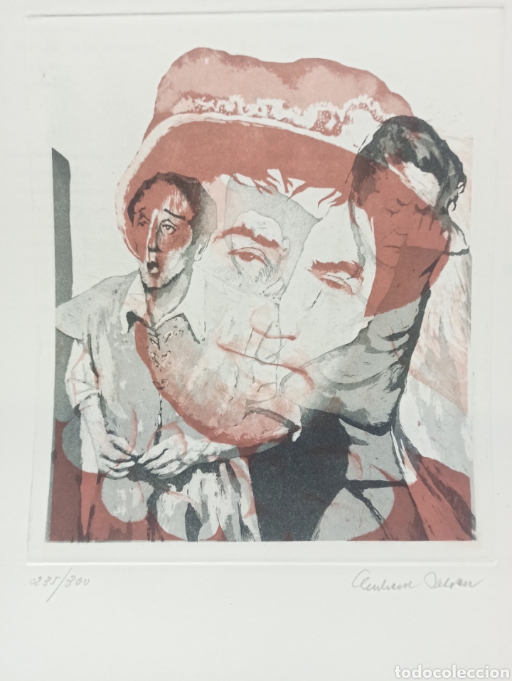 GRABADO AGUAFUERTE ORIGINAL DE EBERHARD SCHLOTTER, FIRMADO A LAPIZ NUMERADO: 235/300. (Arte - Grabados - Contemporáneos siglo XX)