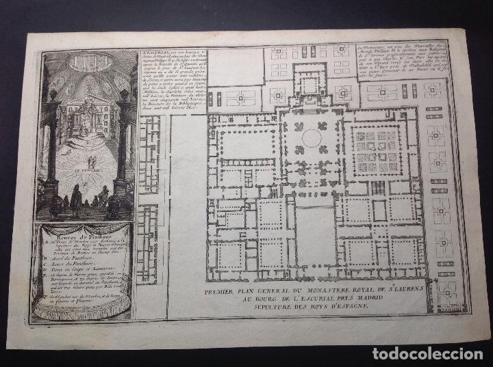 Arte: Nicol&aacute;s de Fer. Plano de El Escorial. - Foto 1