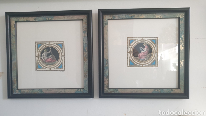 Kunst: Pareja de cuadros con grabados