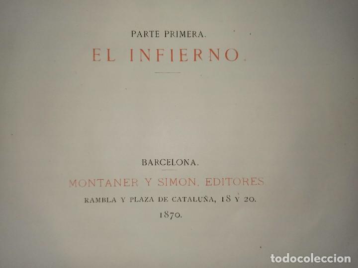 Arte: GRABADO LITOGRÁFICO, DIVINA COMEDIA, INFIERNO,ORIGINAL, BARCELONA,1870, DORÉ-PISAN, BUEN ESTADO - Foto 13 - 312343618