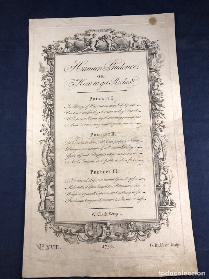 Arte: Human Prudence, or How to Get Riches (1736) - Foto 1