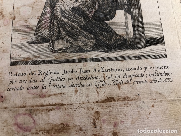 Arte: Retrato del regicida Jacobo juan Ankarstrom - Foto 3