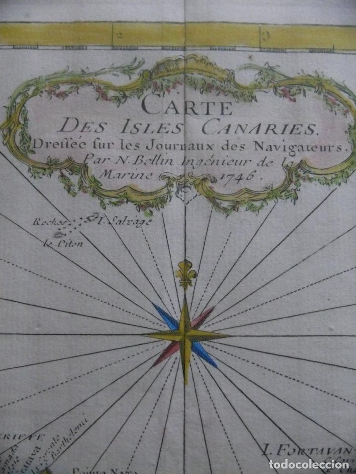 Arte: Mapa de las Islas Canarias. S. XVIII. - Foto 4