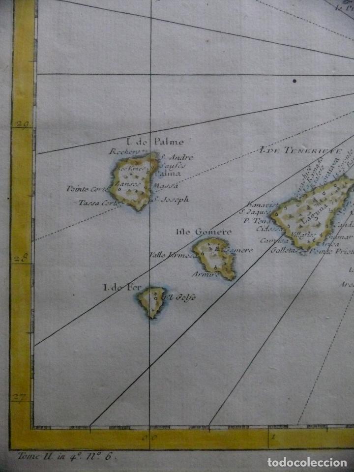 Arte: Mapa de las Islas Canarias. S. XVIII. - Foto 8