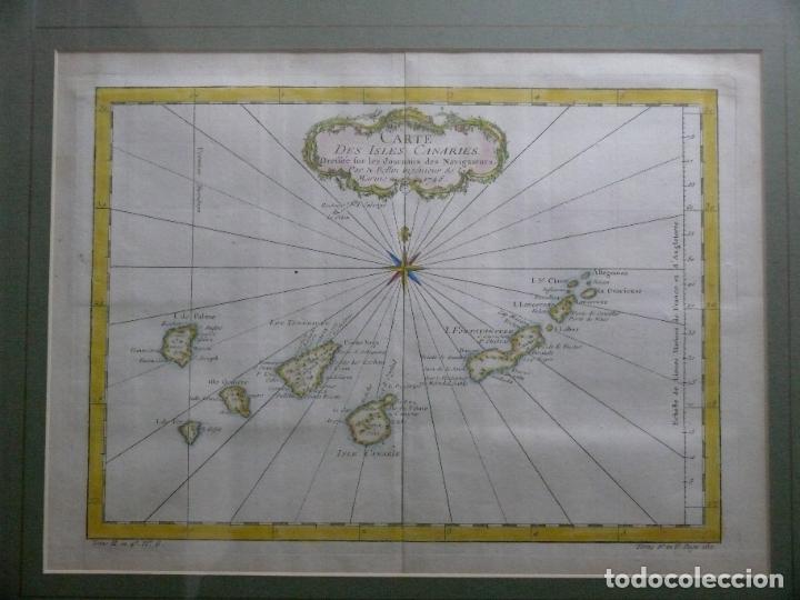 Arte: Mapa de las Islas Canarias. S. XVIII. - Foto 1