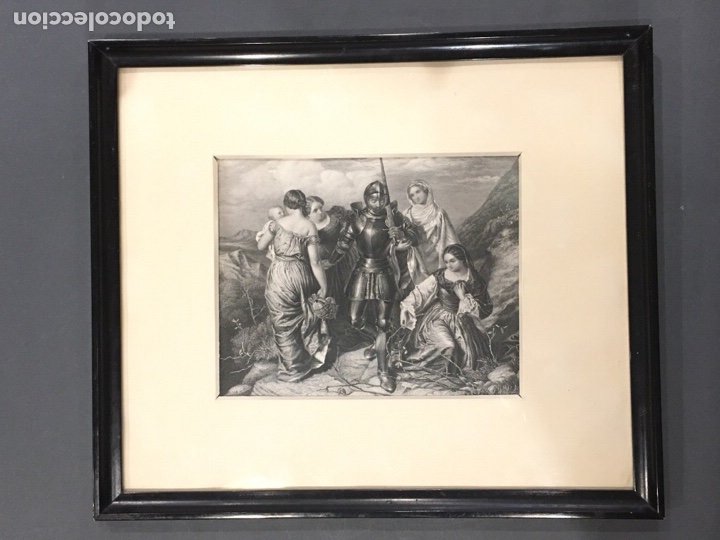 Arte: CUADRO CON GRABADO ANTIGUO - SIGLO XIX - Foto 6