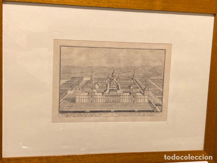 Arte: Grabado del Monasterio de San Lorenzo de El Escorial - Foto 1