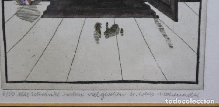 Arte: Grabado firmado y con marco - Foto 4