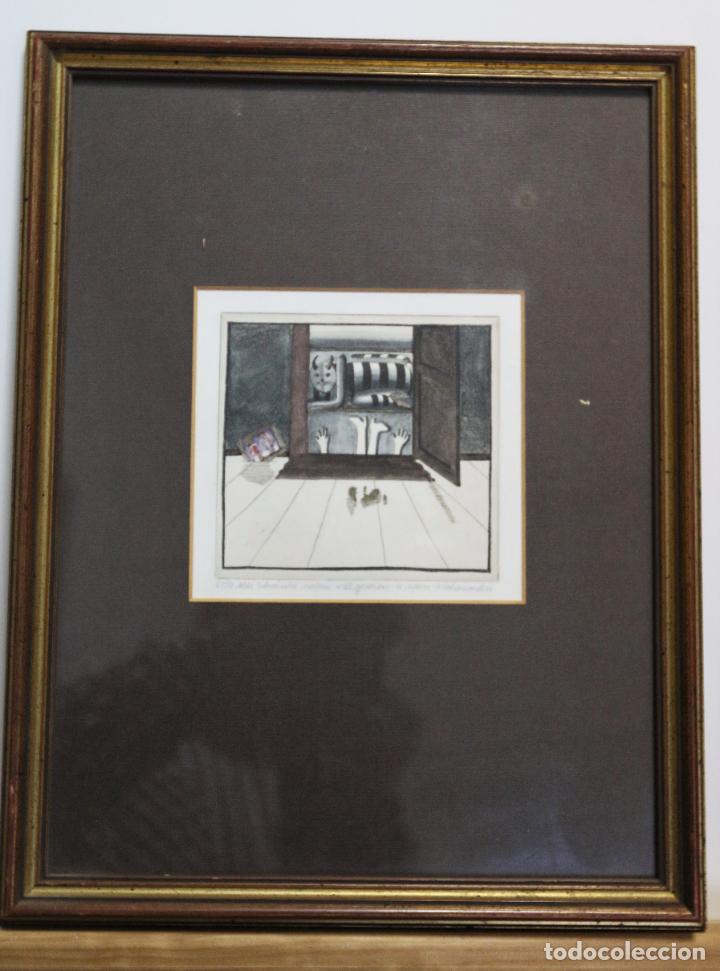 Arte: Grabado firmado y con marco - Foto 1